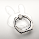 Black Hoppy Clear Bunny Ring Holder Close Up