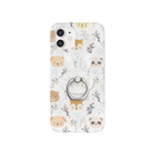 Black Hoppy Clear Bunny Ring Holder on a Furry Forest Phone Case