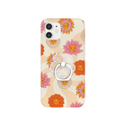 Silver Petal Clear Flower Ring Holder on a Far Out Phone Case