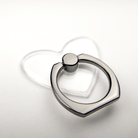 Black Heartbeat Clear Heart Ring Holder Close Up