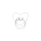 Silver Heartbeat Clear Heart Ring Holder