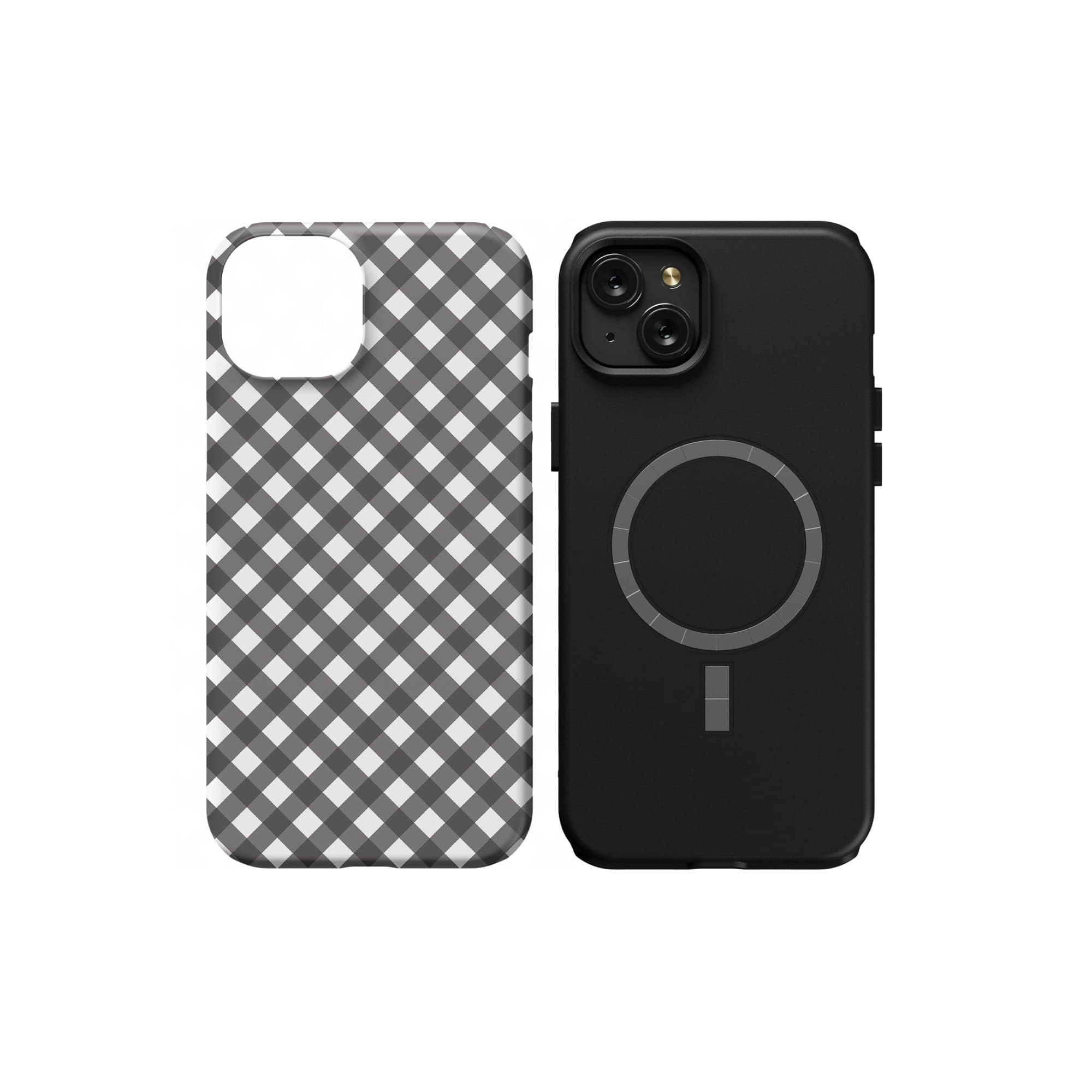 Cross Checkers | Diagonal Plaid Case for iPhone 15