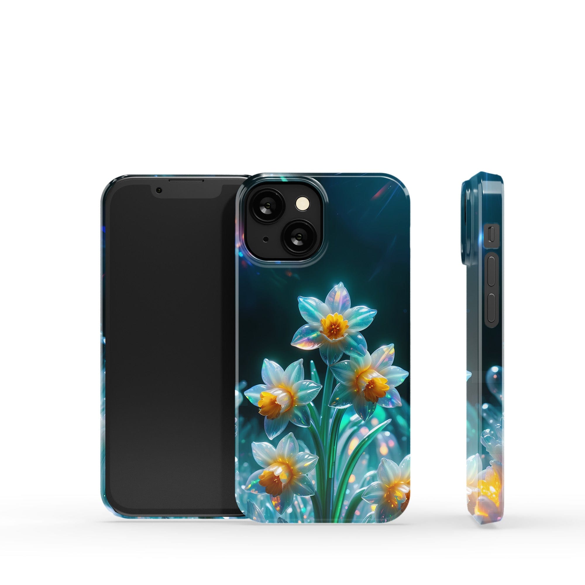 Delicate Shimmer | Crystal Flower Daffodil Case for iPhone 13 Mini