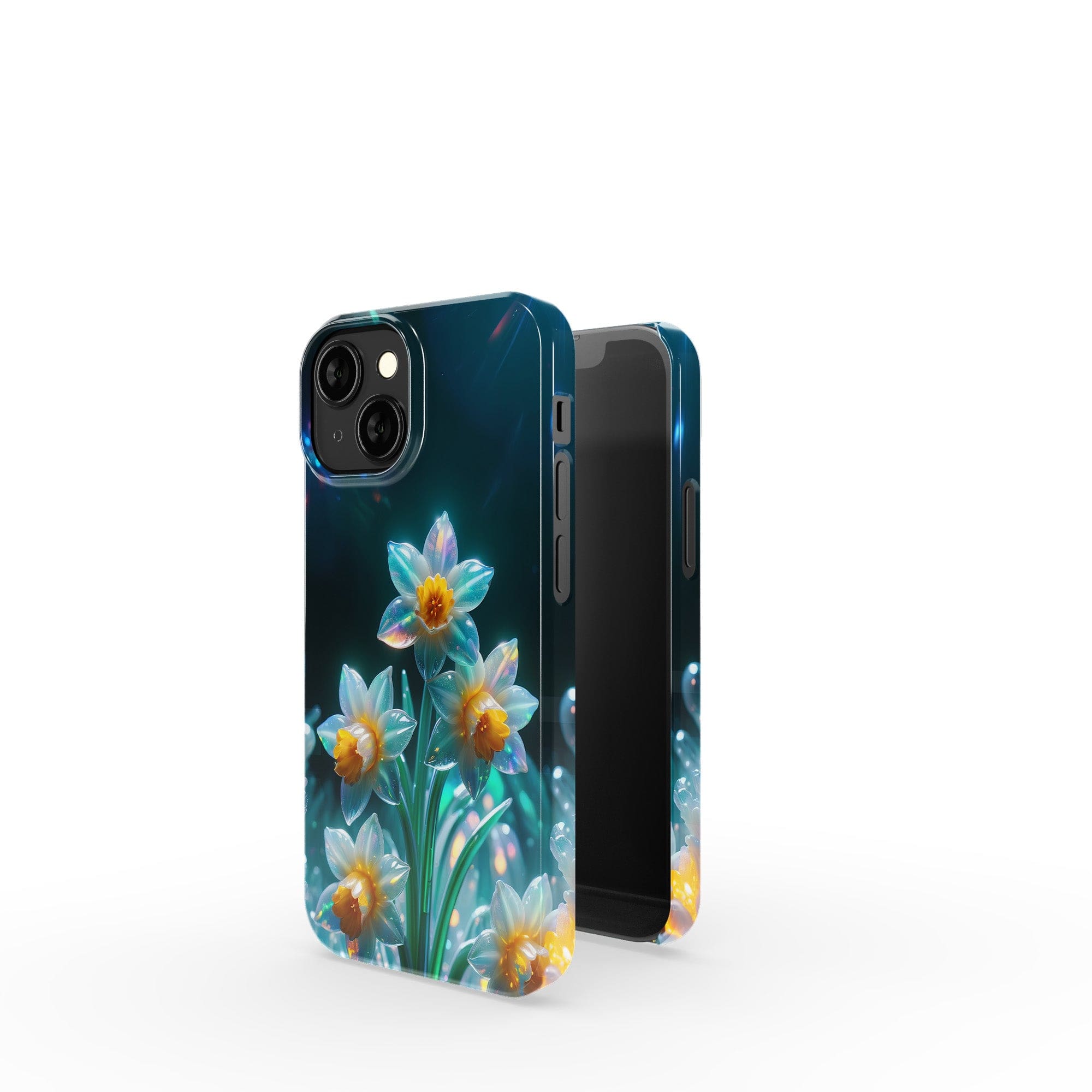 Delicate Shimmer | Crystal Flower Daffodil Case for iPhone 13 Mini