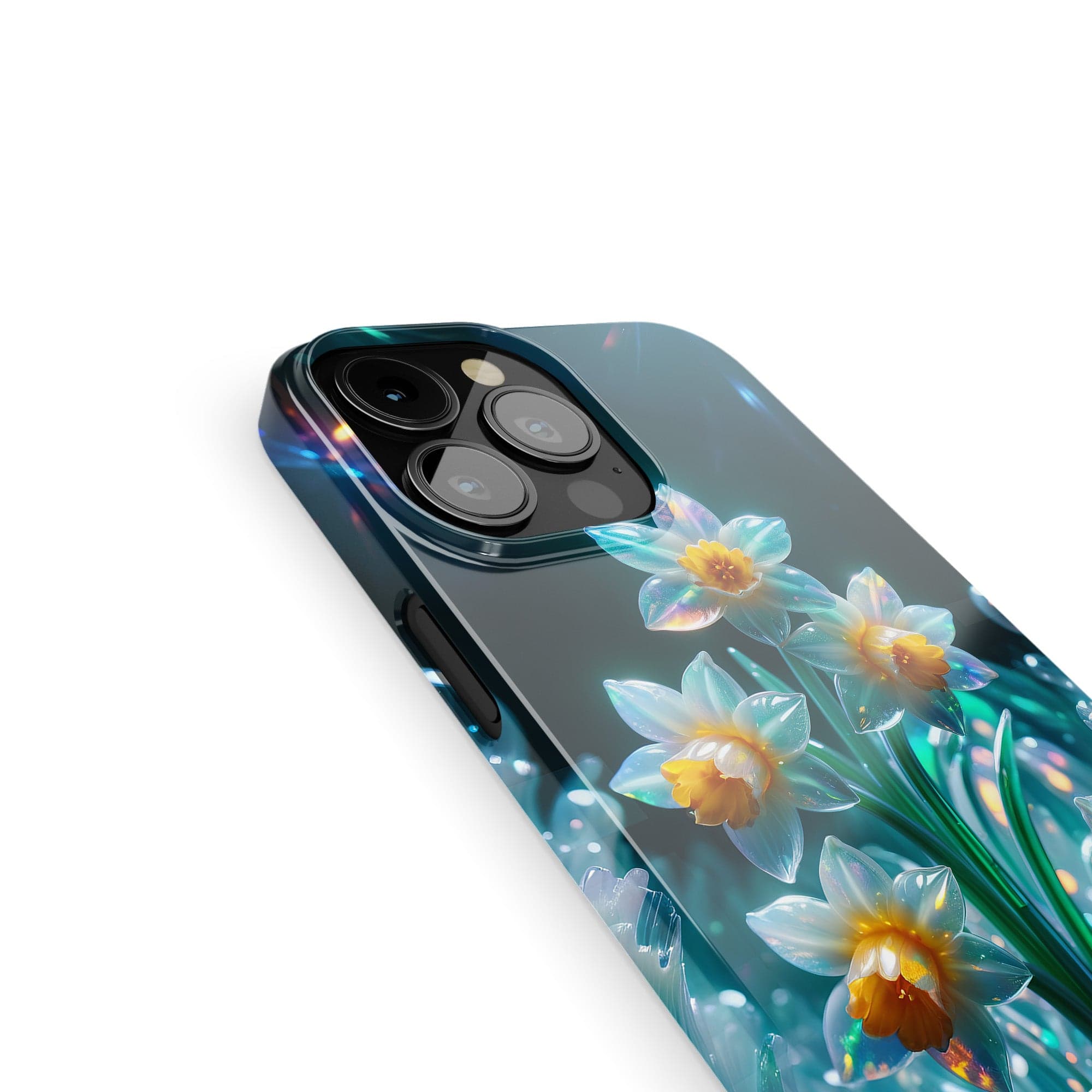 Delicate Shimmer | Crystal Flower Daffodil Case for iPhone 13 Pro Max