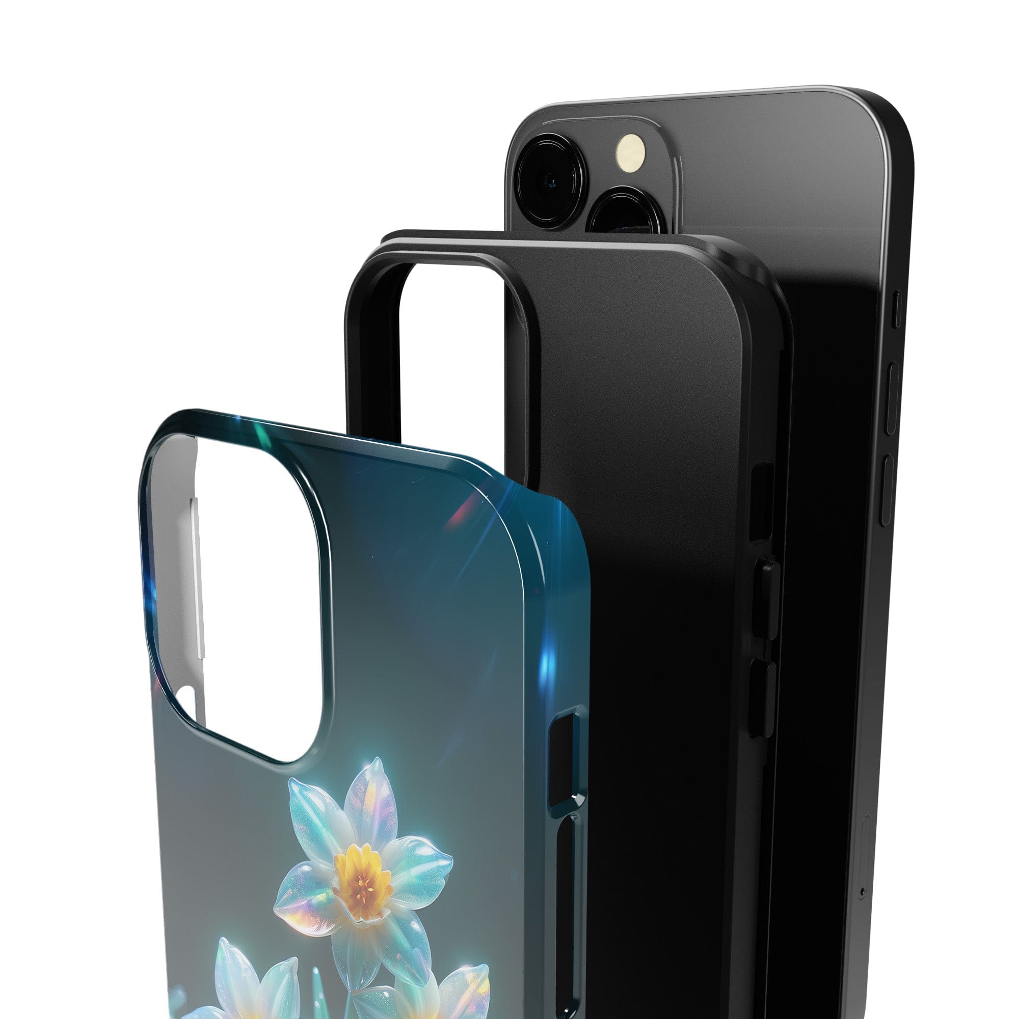 Delicate Shimmer | Crystal Flower Daffodil Case for iPhone 13 Pro Max