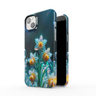 Delicate Shimmer | Crystal Flower Daffodil Case for iPhone 14 Plus