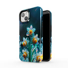 Delicate Shimmer | Crystal Flower Daffodil Case for iPhone 14 Plus