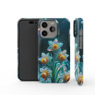 Delicate Shimmer | Crystal Flower Daffodil Case for iPhone 14 Pro