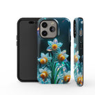 Delicate Shimmer | Crystal Flower Daffodil Case for iPhone 14 Pro