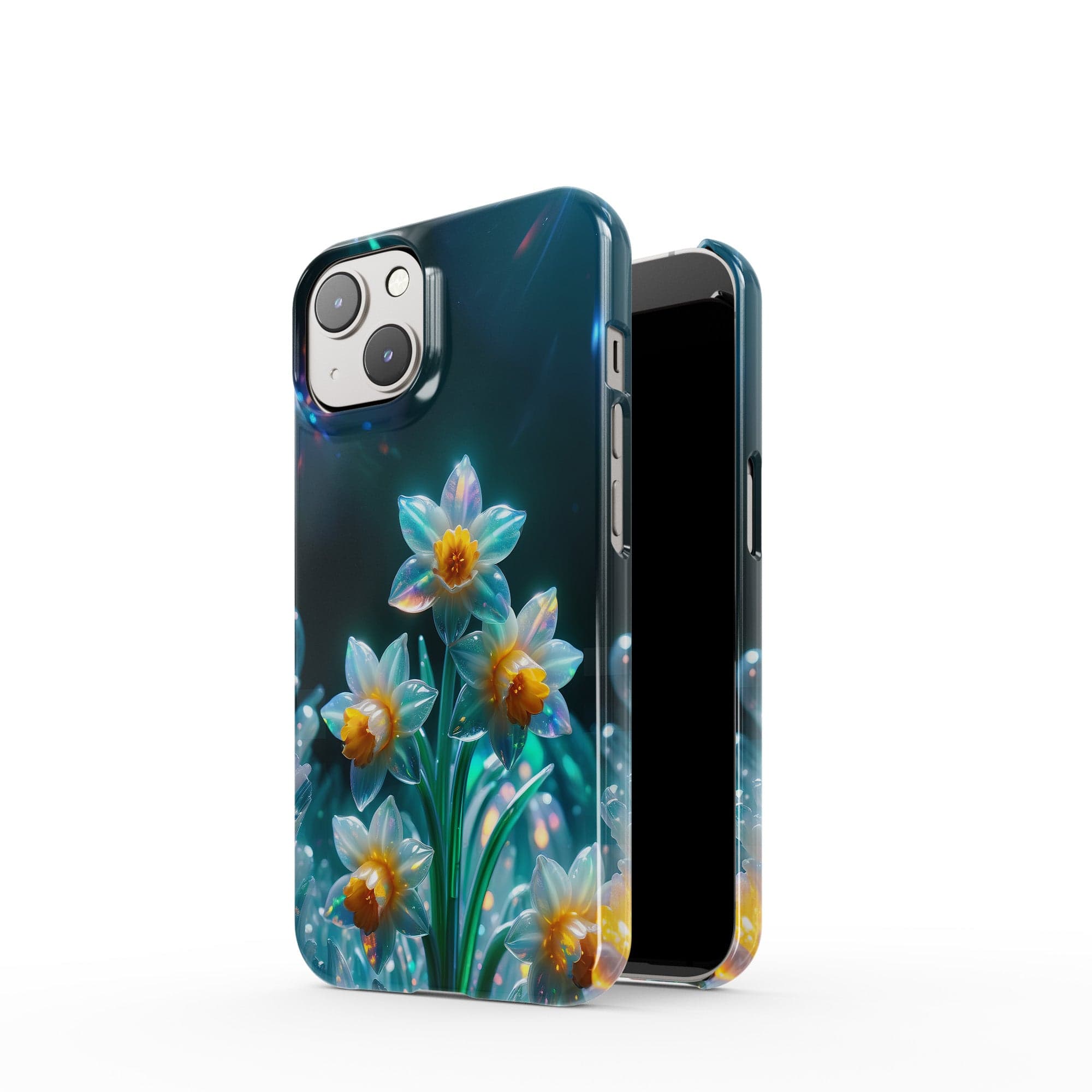 Delicate Shimmer | Crystal Flower Daffodil Case for iPhone 14