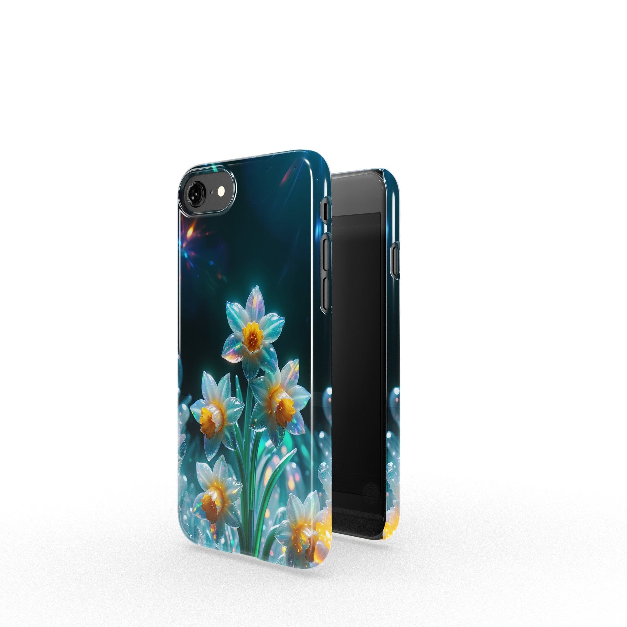 Delicate Shimmer | Crystal Flower Daffodil Case for iPhone SE