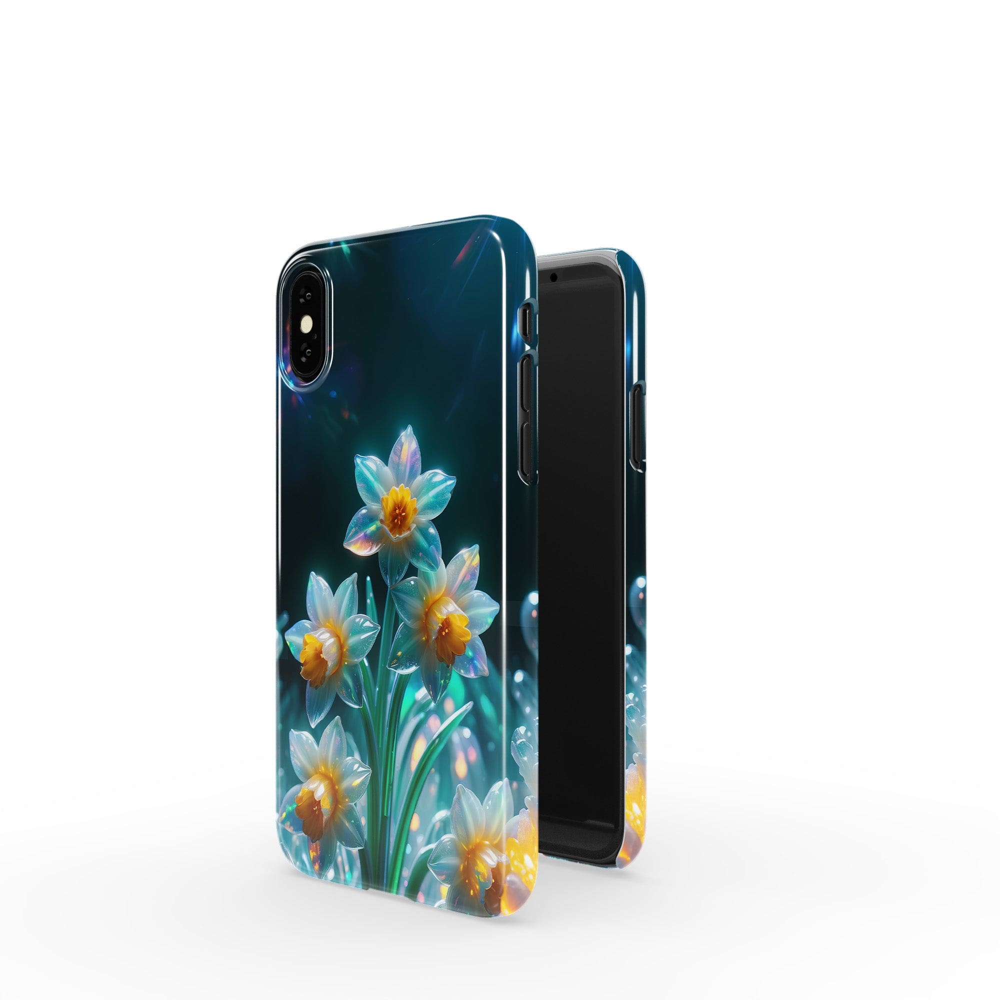 Delicate Shimmer | Crystal Flower Daffodil Case for iPhone X