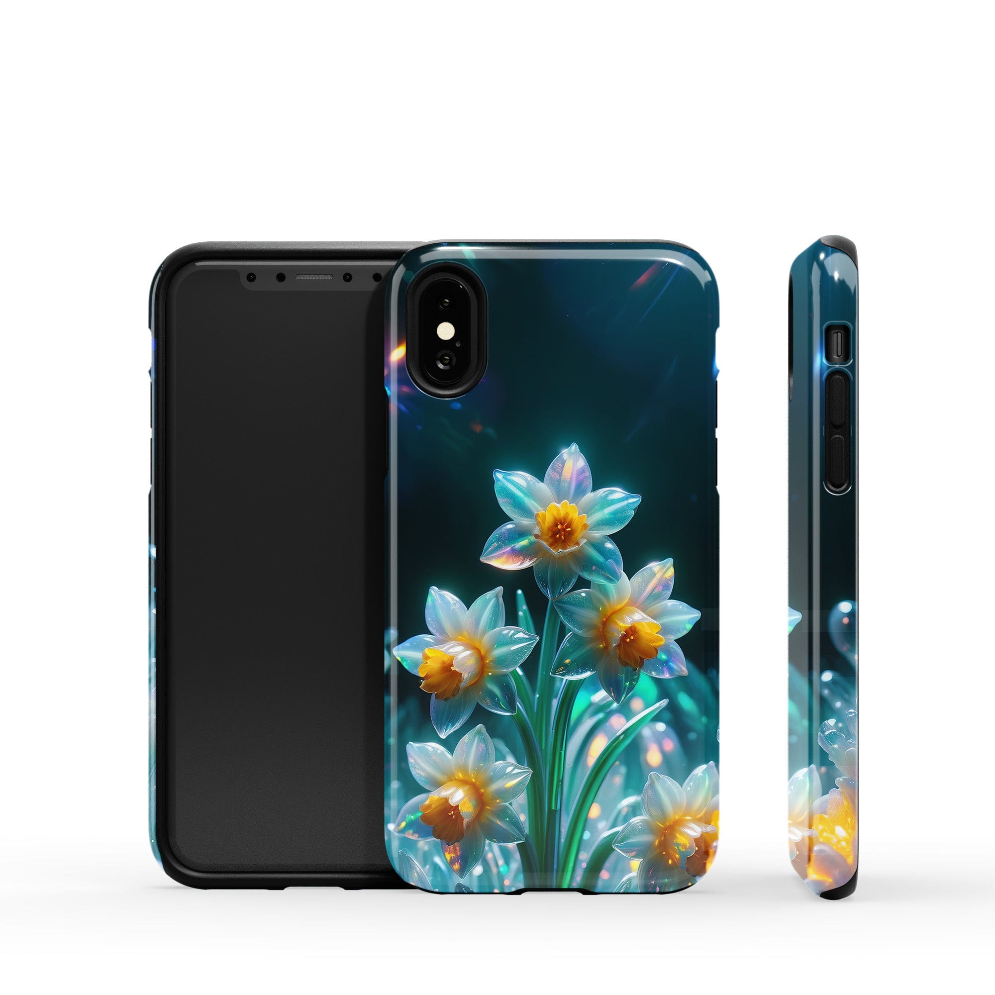 Delicate Shimmer | Crystal Flower Daffodil Case for iPhone X