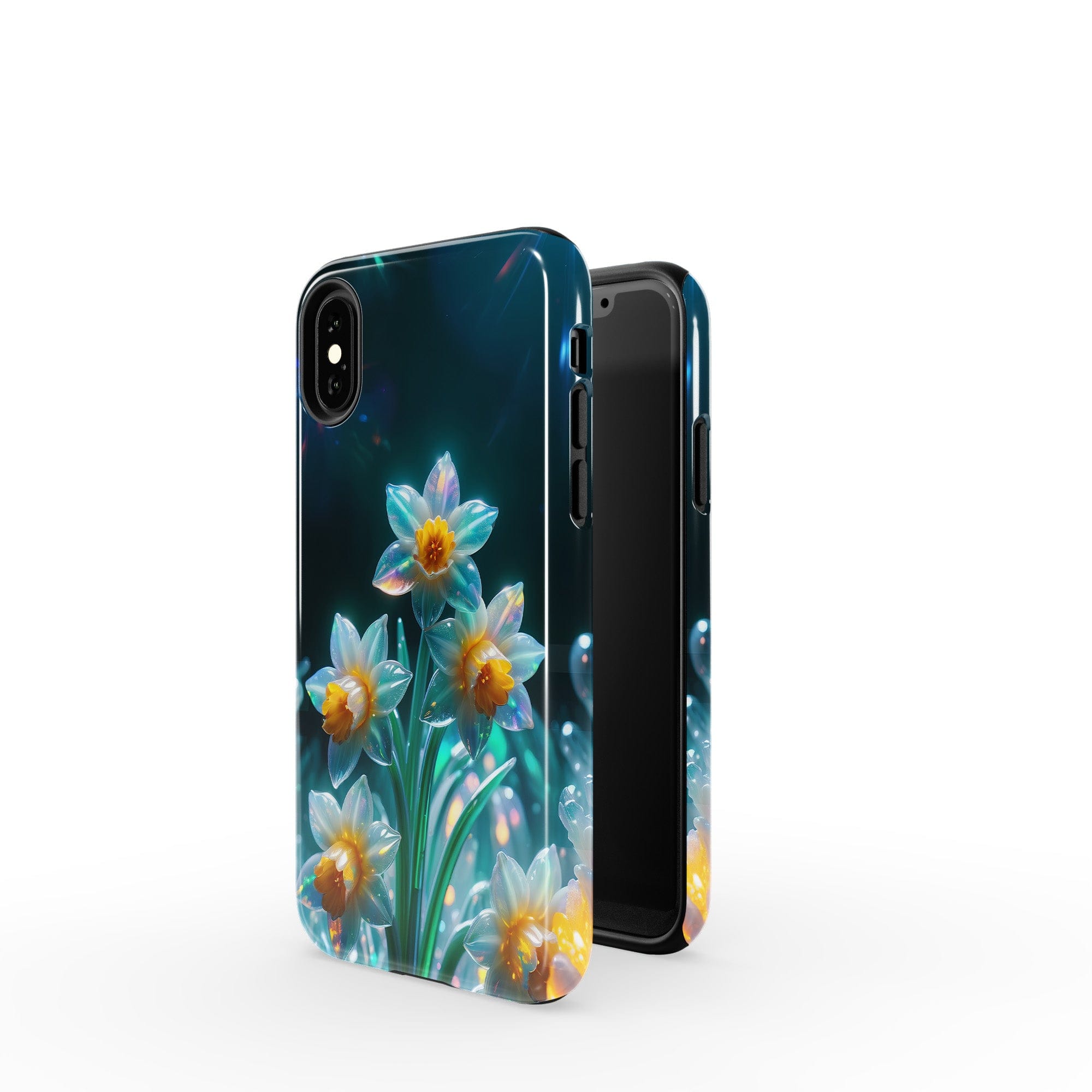 Delicate Shimmer | Crystal Flower Daffodil Case for iPhone X