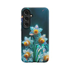 Delicate Shimmer | Crystal Flower Daffodil Samsung Case for Galaxy S24 Plus