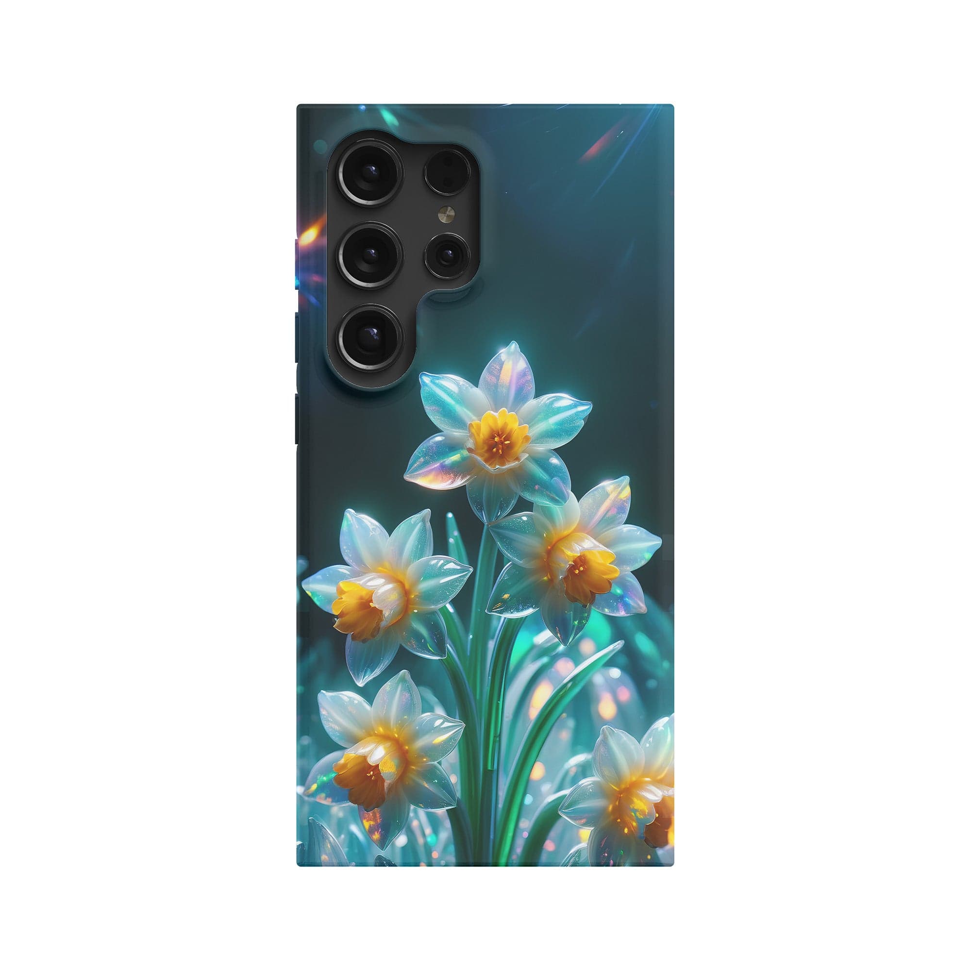 Delicate Shimmer | Crystal Flower Daffodil Samsung Case for Galaxy S24 Ultra