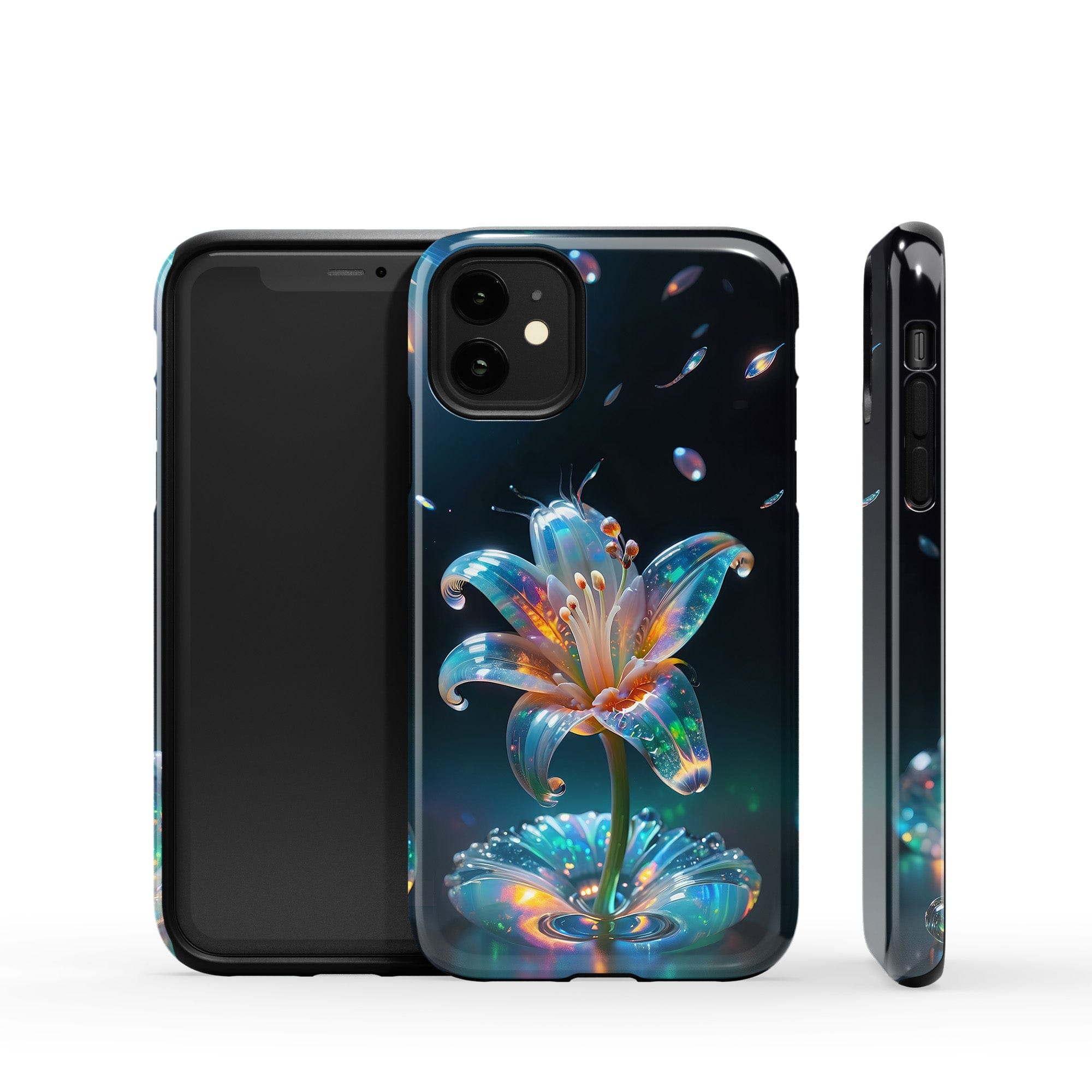 Eternal Prism | Crystal Flower Lily Case for iPhone 11