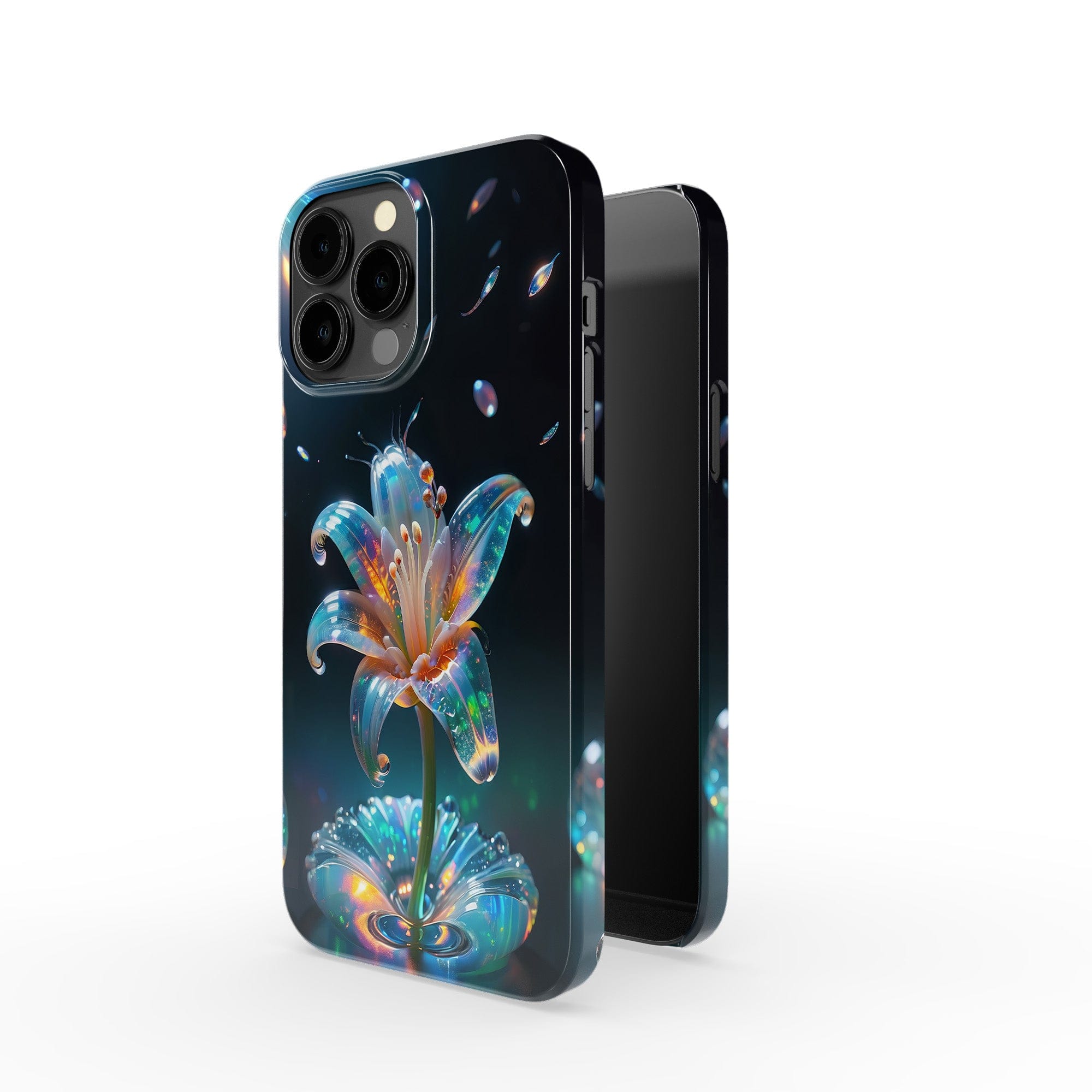 Eternal Prism | Crystal Flower Lily Case for iPhone 13 Pro Max