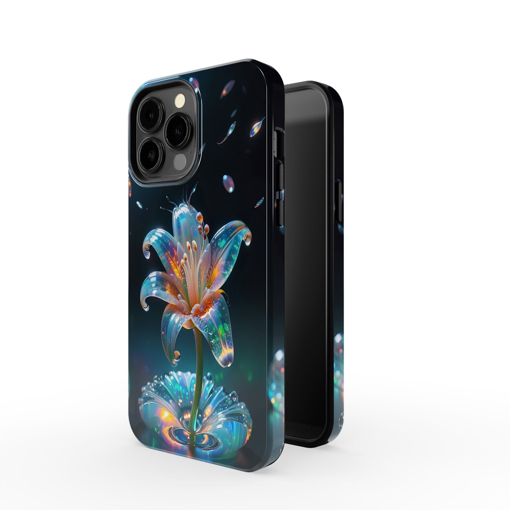 Eternal Prism | Crystal Flower Lily Case for iPhone 13 Pro Max