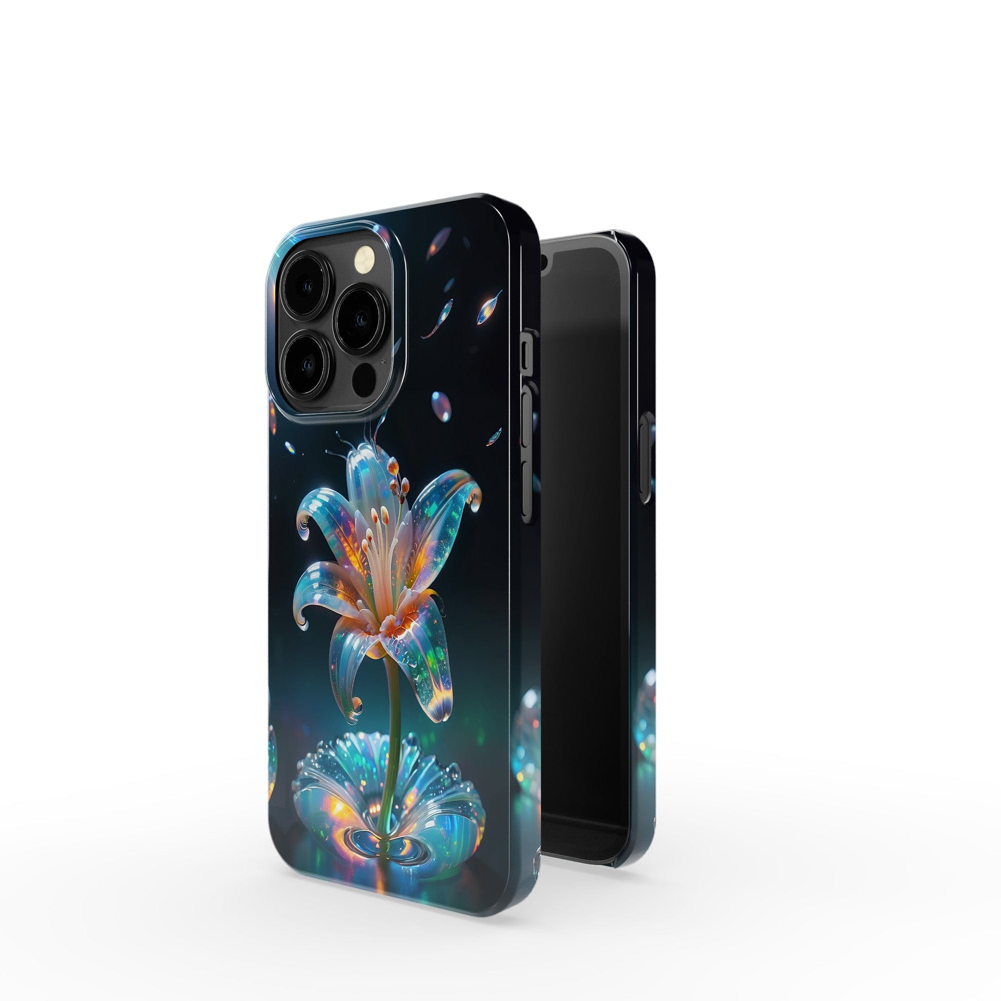 Eternal Prism | Crystal Flower Lily Case for iPhone 13 Pro