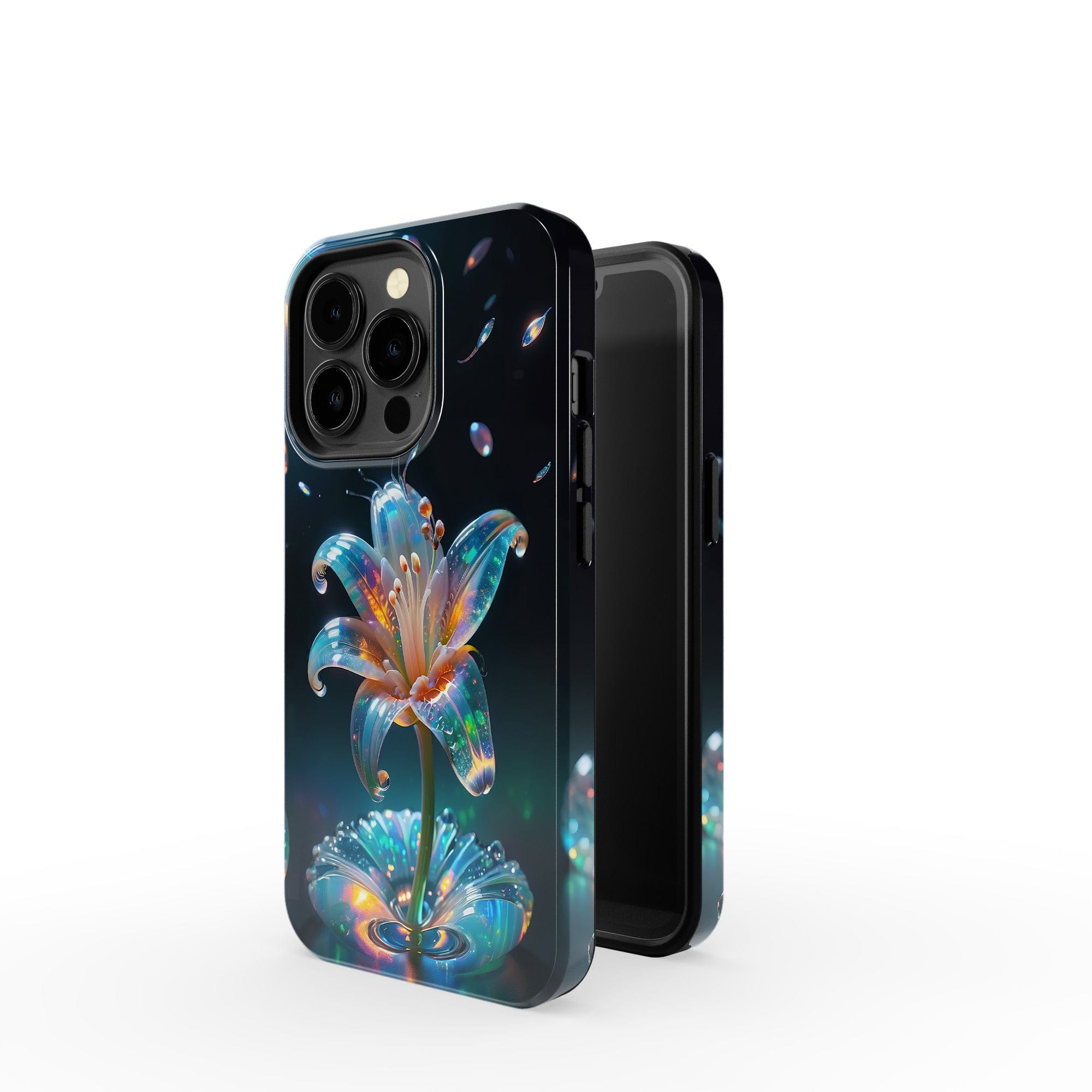 Eternal Prism | Crystal Flower Lily Case for iPhone 13 Pro