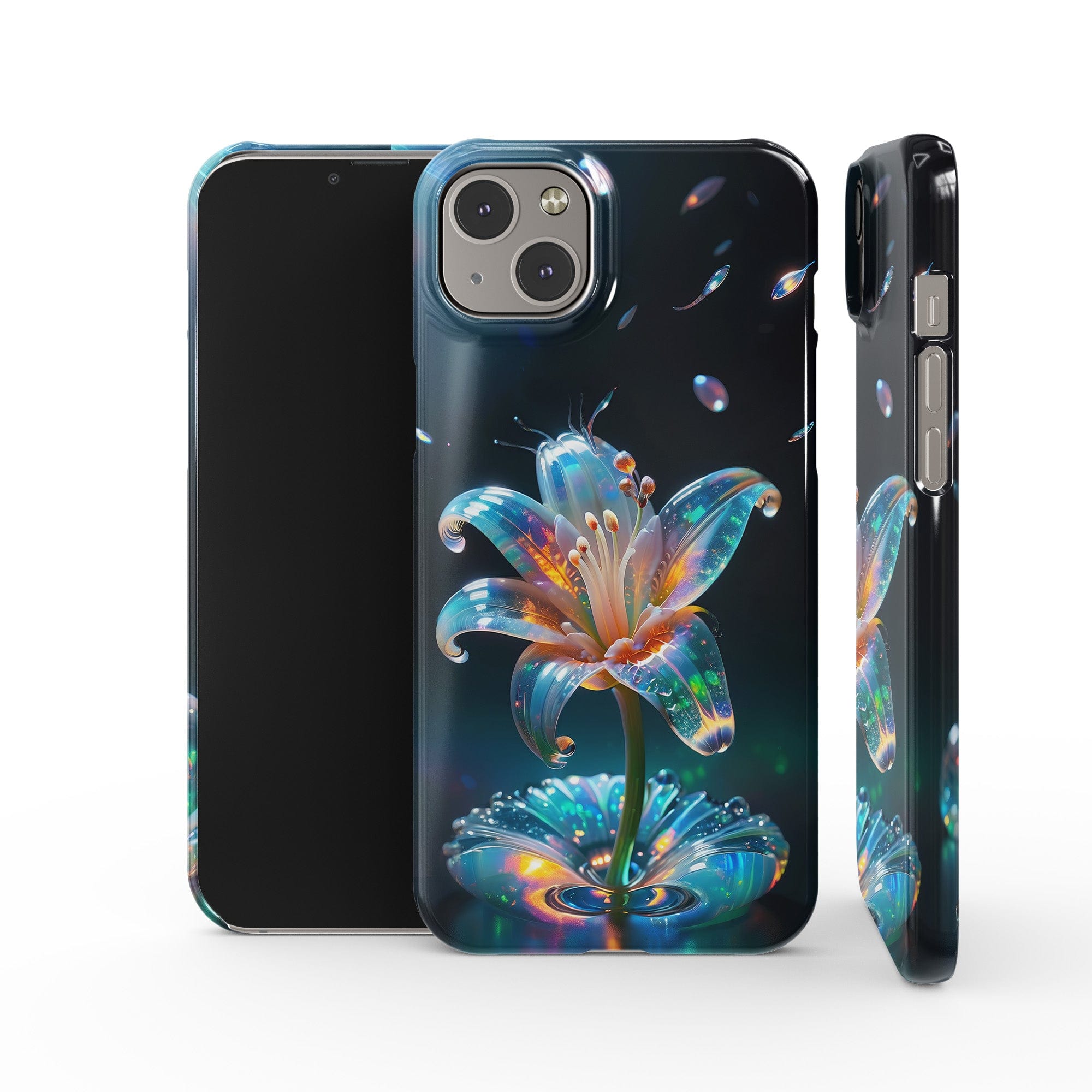 Eternal Prism | Crystal Flower Lily Case for iPhone 14 Plus