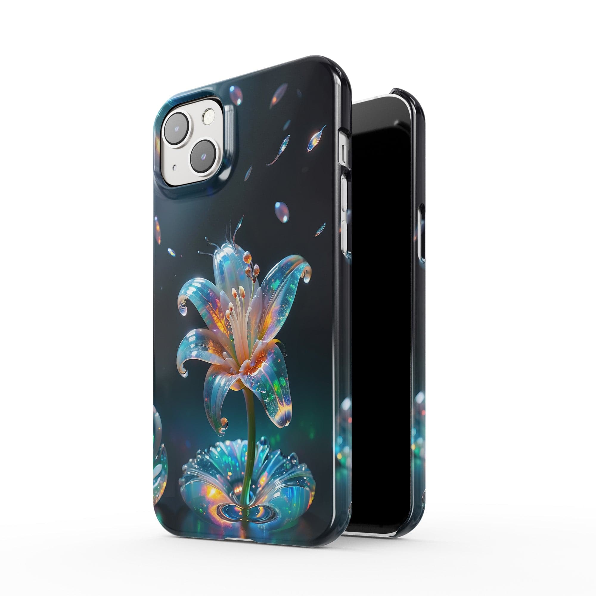 Eternal Prism | Crystal Flower Lily Case for iPhone 14 Plus