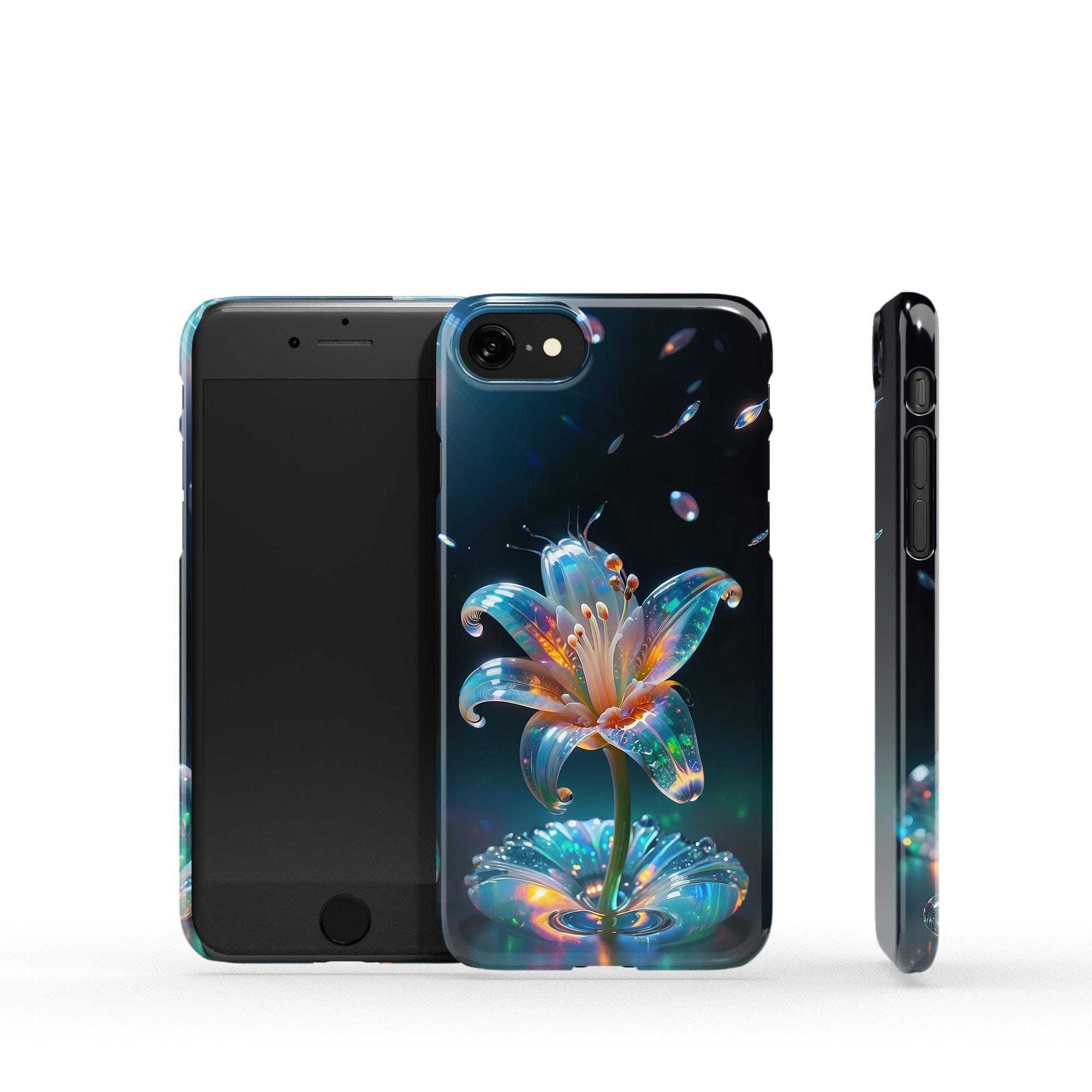 Eternal Prism | Crystal Flower Lily Case for iPhone SE