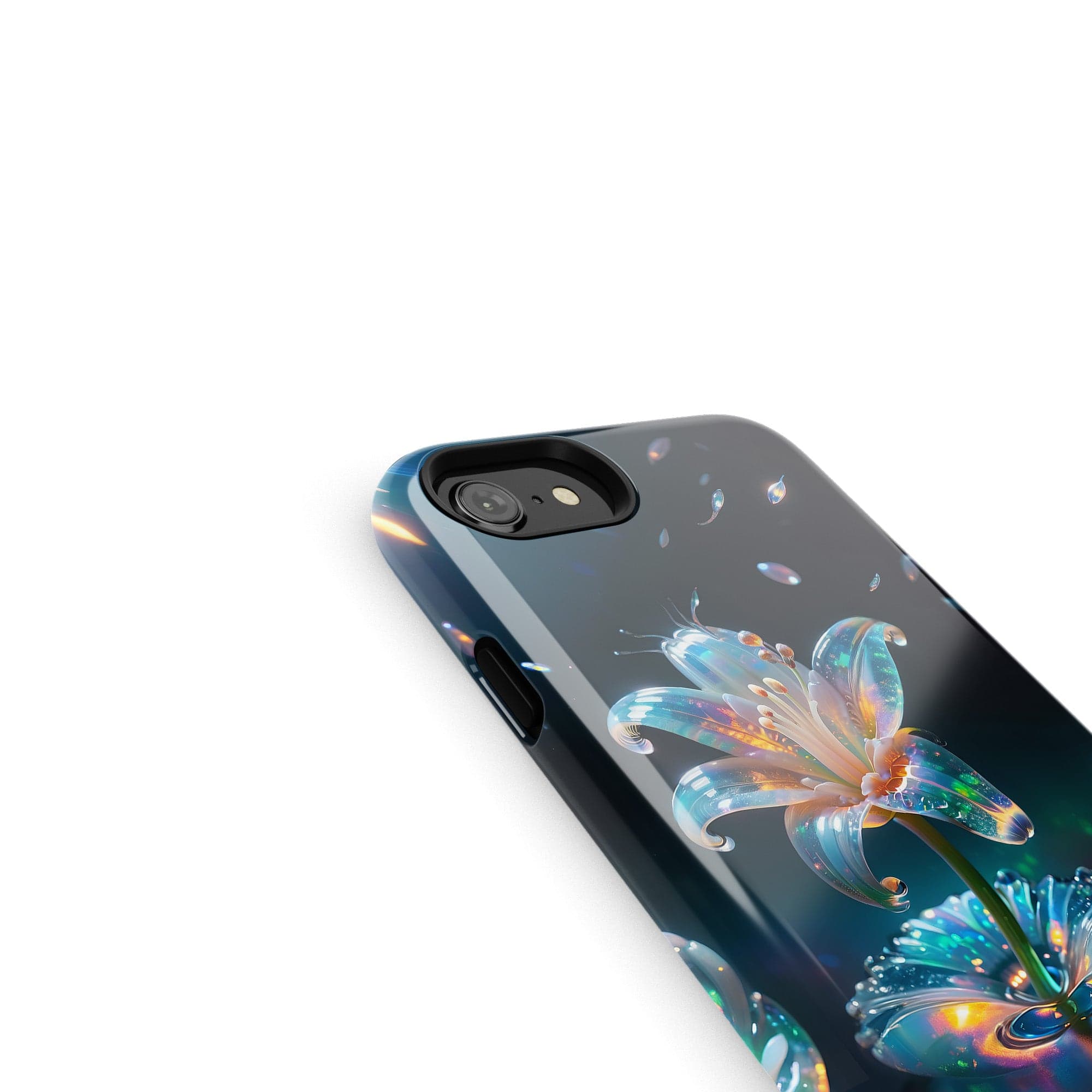 Eternal Prism | Crystal Flower Lily Case for iPhone SE