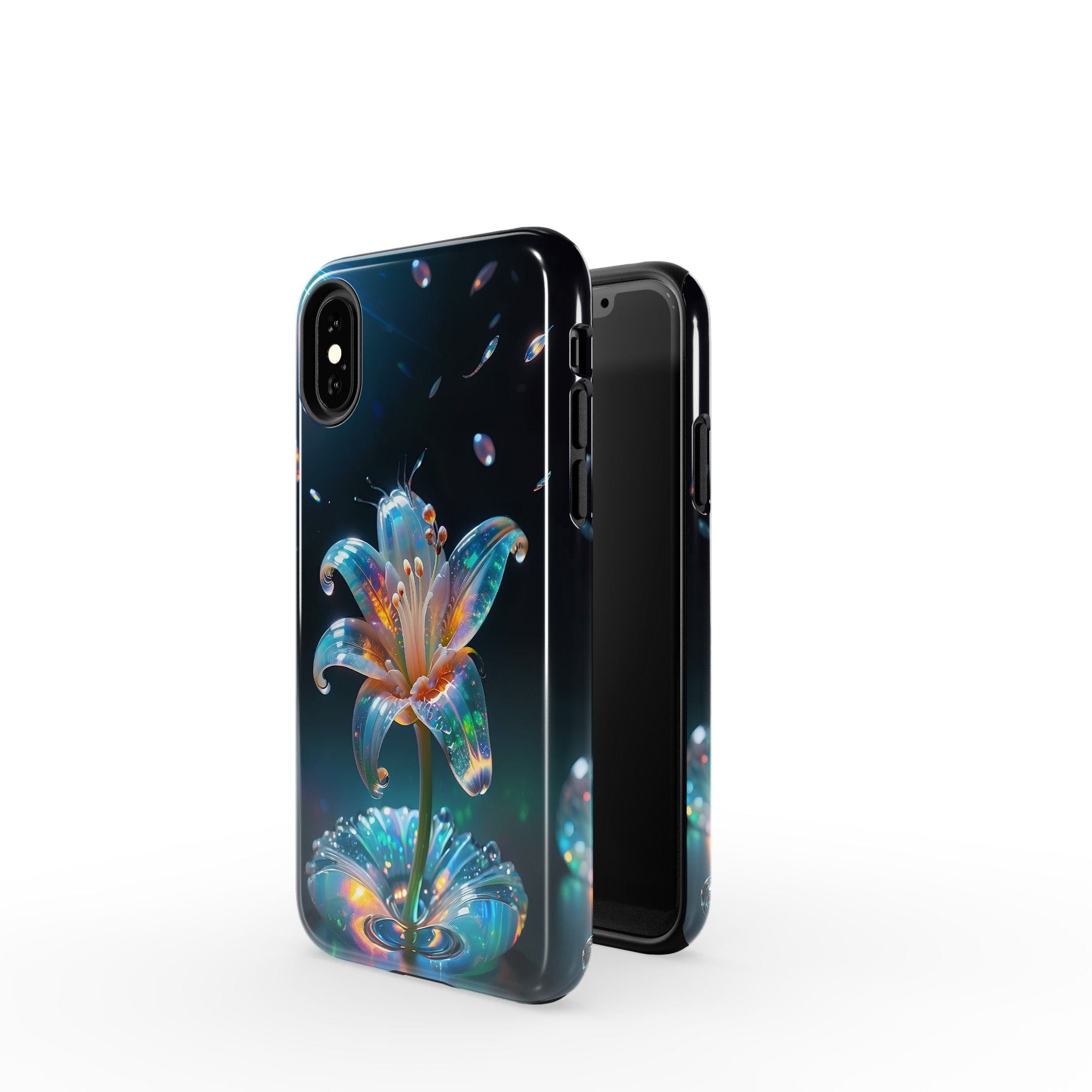 Eternal Prism | Crystal Flower Lily Case for iPhone X