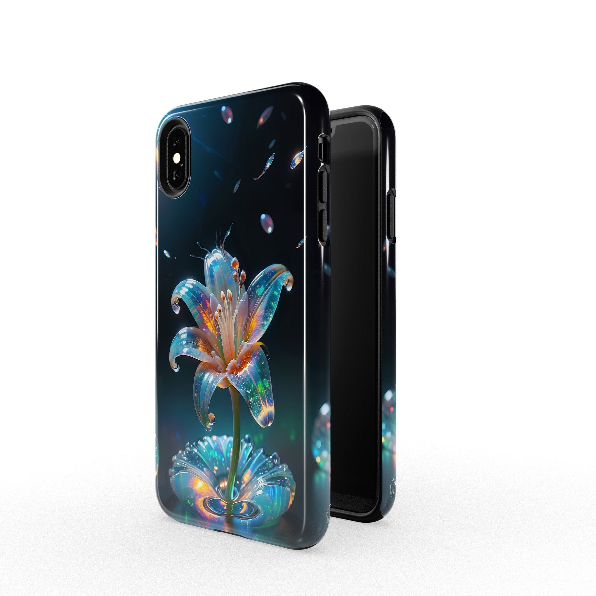 Eternal Prism | Crystal Flower Lily Case for iPhone XS Max