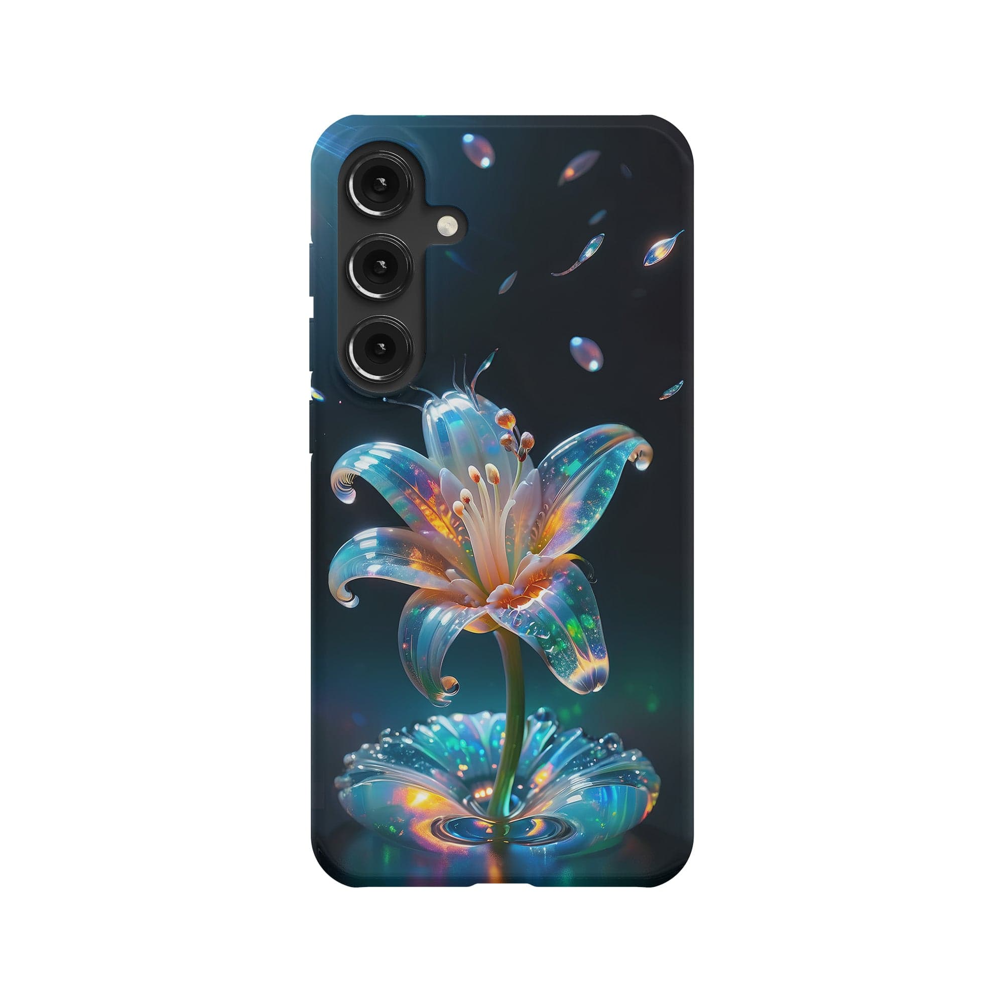 Eternal Prism | Crystal Flower Lily Samsung Case for Galaxy S24 Plus