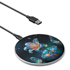 Eternal Prism | Crystal Flower Lily Wireless Charger in Silver