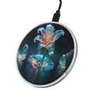 Eternal Prism | Crystal Flower Lily Wireless Charger in Silver