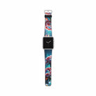 Exquisite Eruption | Crystal Flower Carnation Apple Watch Band in Silver