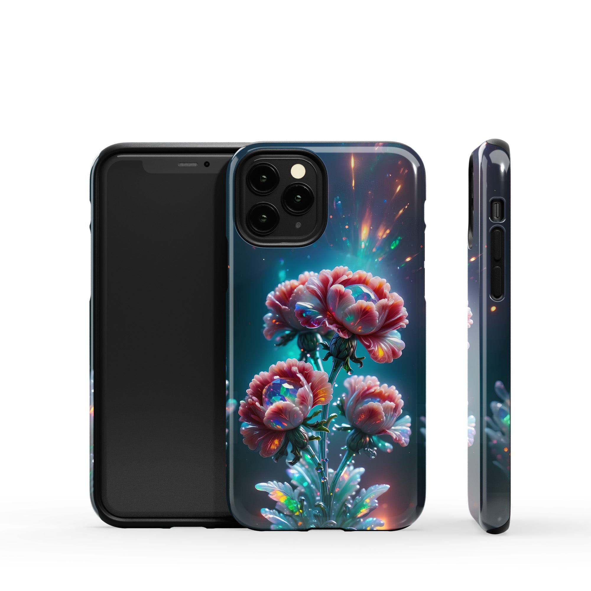 Exquisite Eruption | Crystal Flower Carnation Case for iPhone 11 Pro