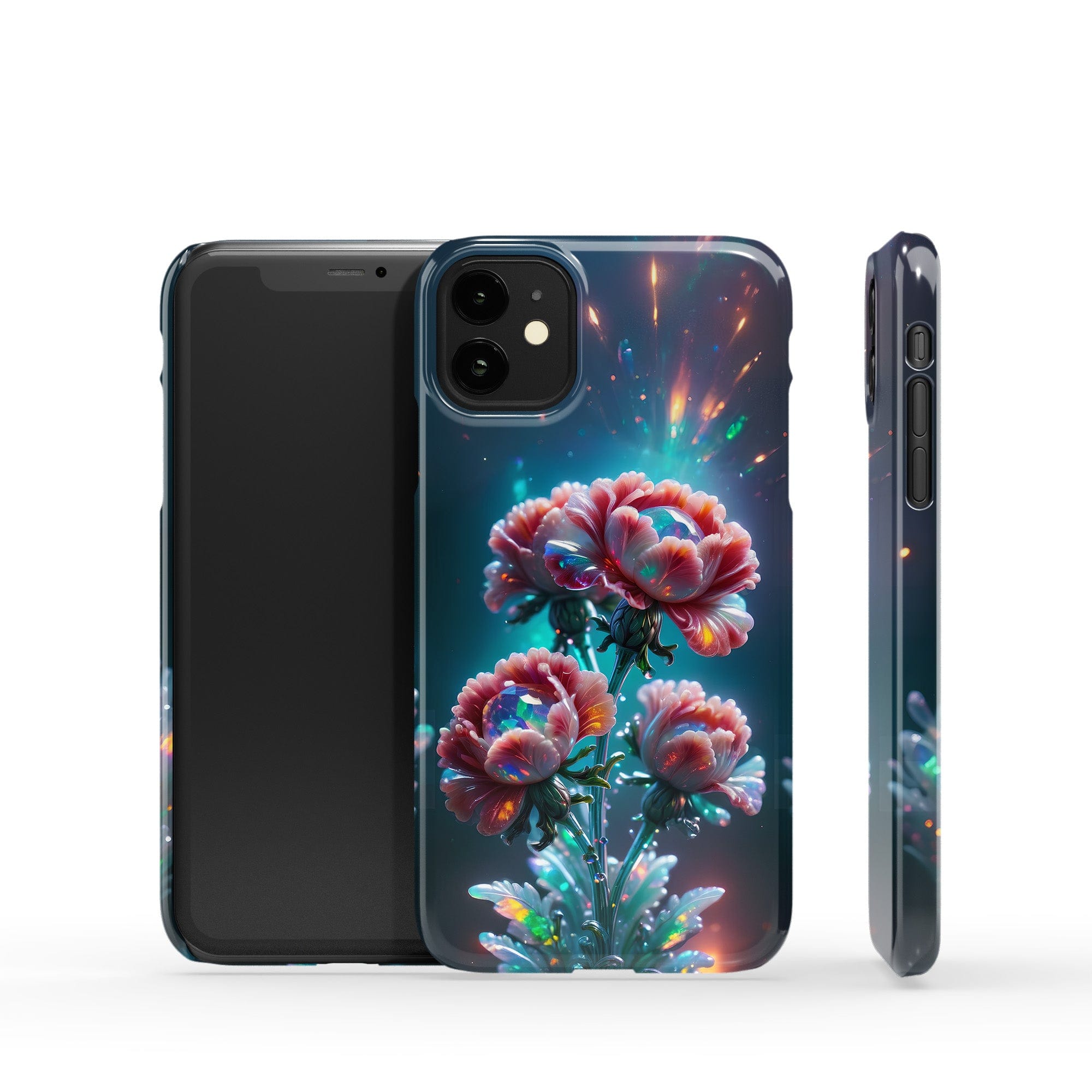 Exquisite Eruption | Crystal Flower Carnation Case for iPhone 11