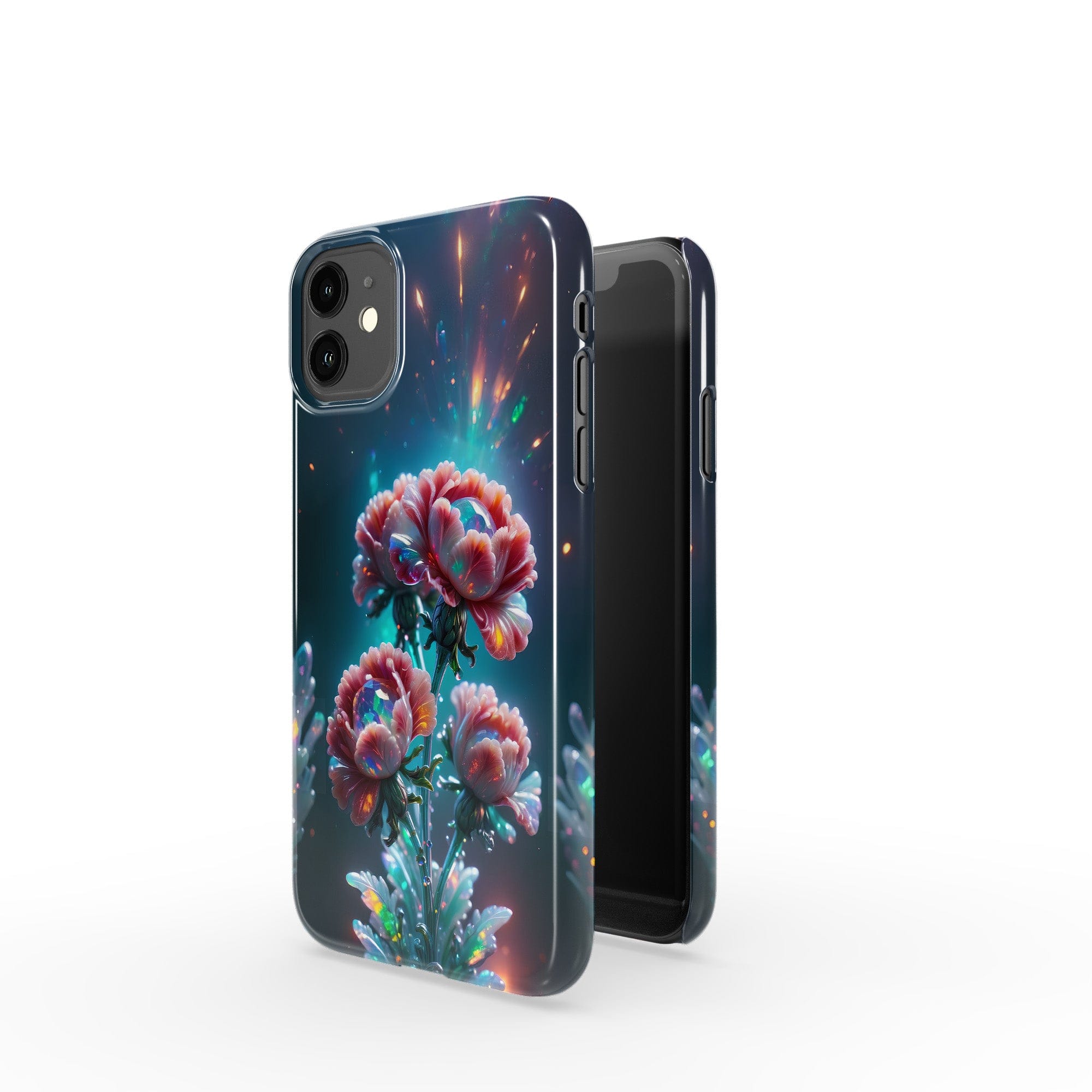 Exquisite Eruption | Crystal Flower Carnation Case for iPhone 11