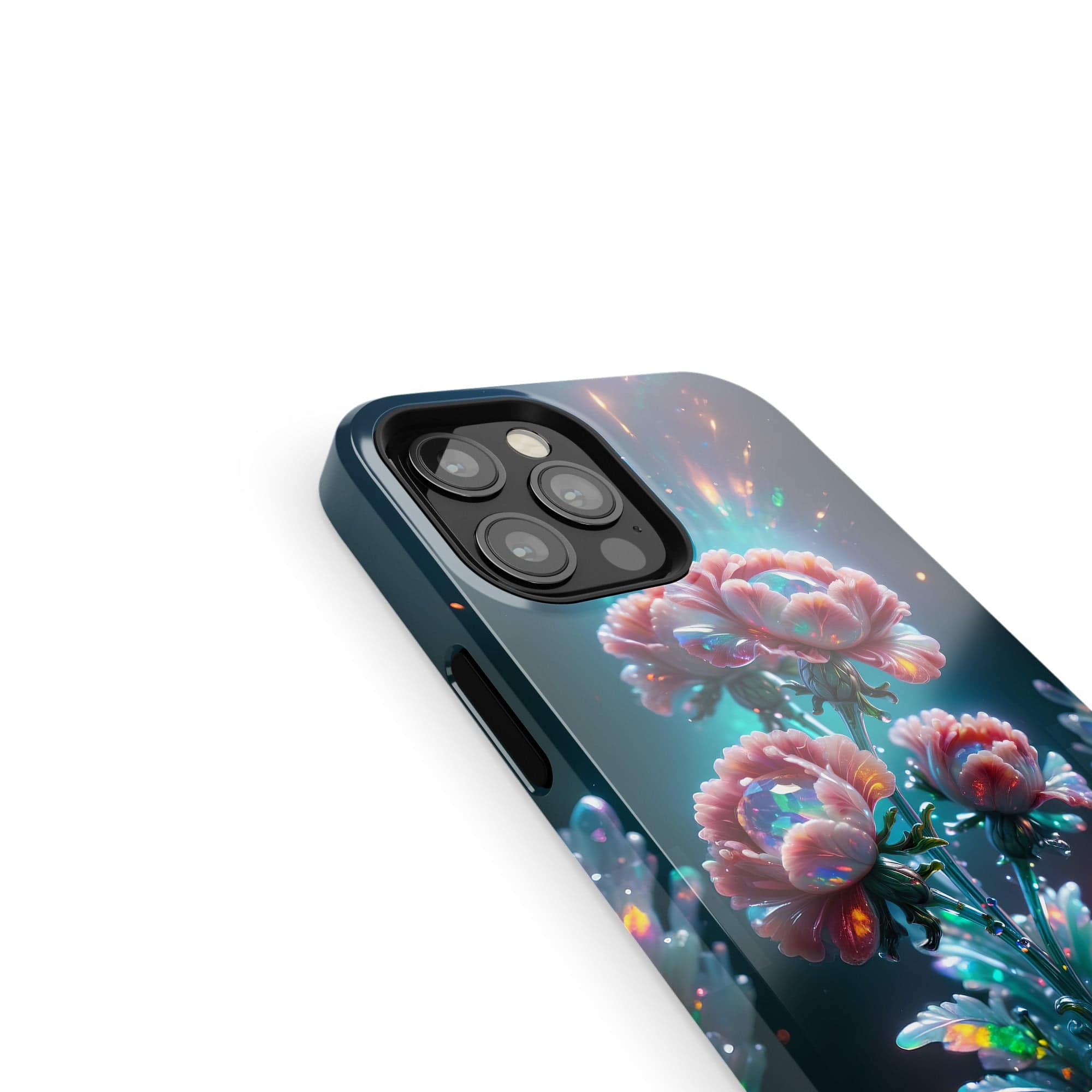 Exquisite Eruption | Crystal Flower Carnation Case for iPhone 12 Pro