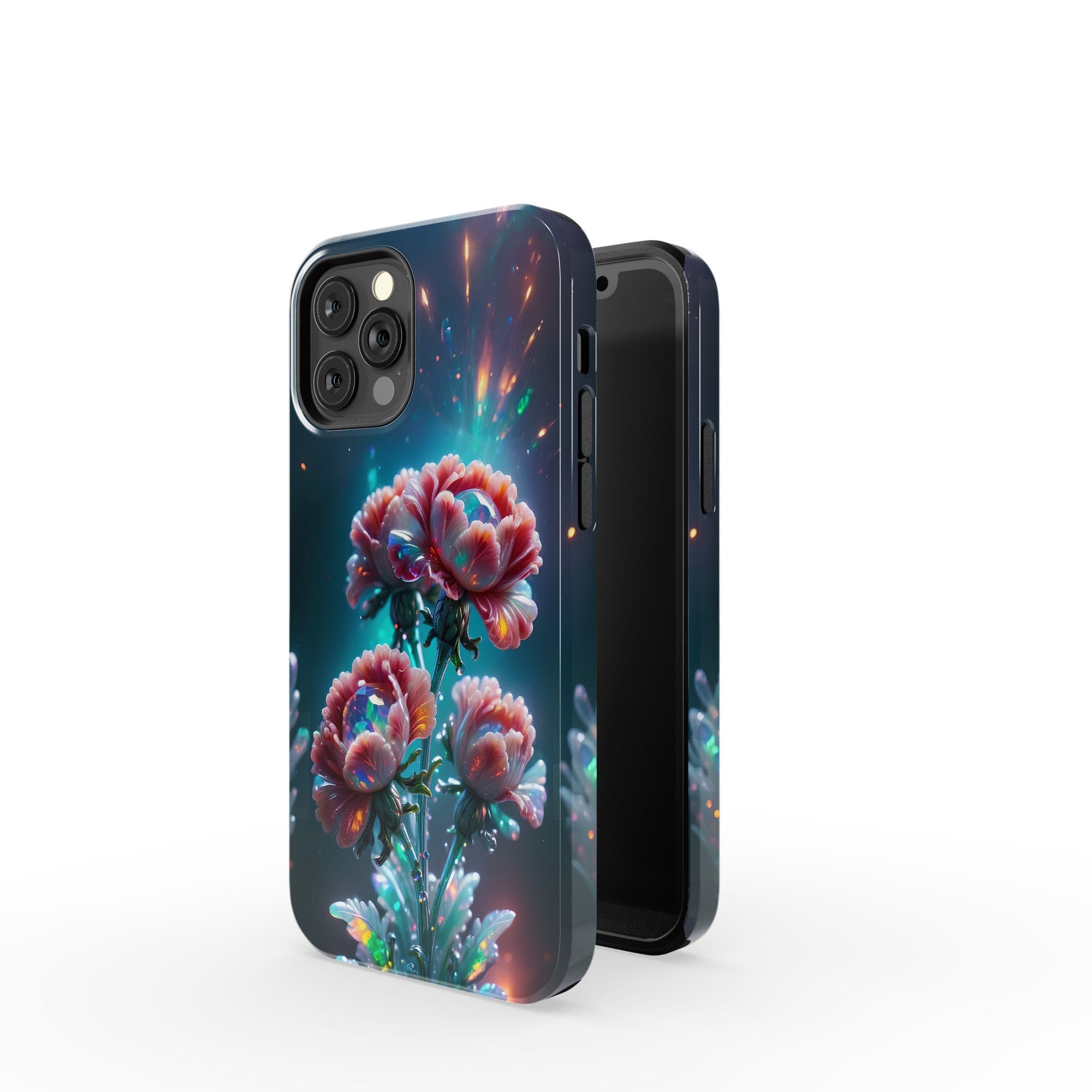 Exquisite Eruption | Crystal Flower Carnation Case for iPhone 12 Pro