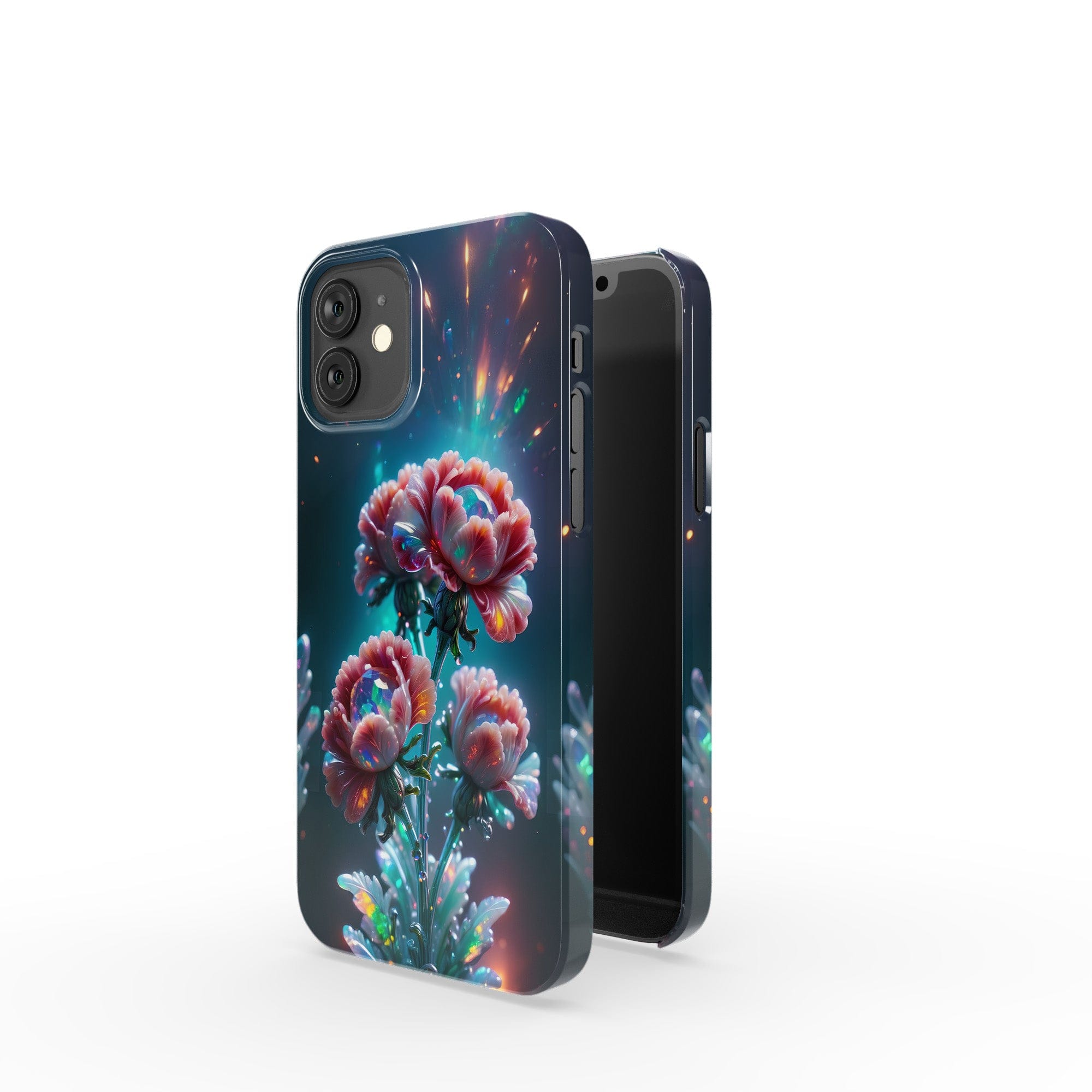 Exquisite Eruption | Crystal Flower Carnation Case for iPhone 12