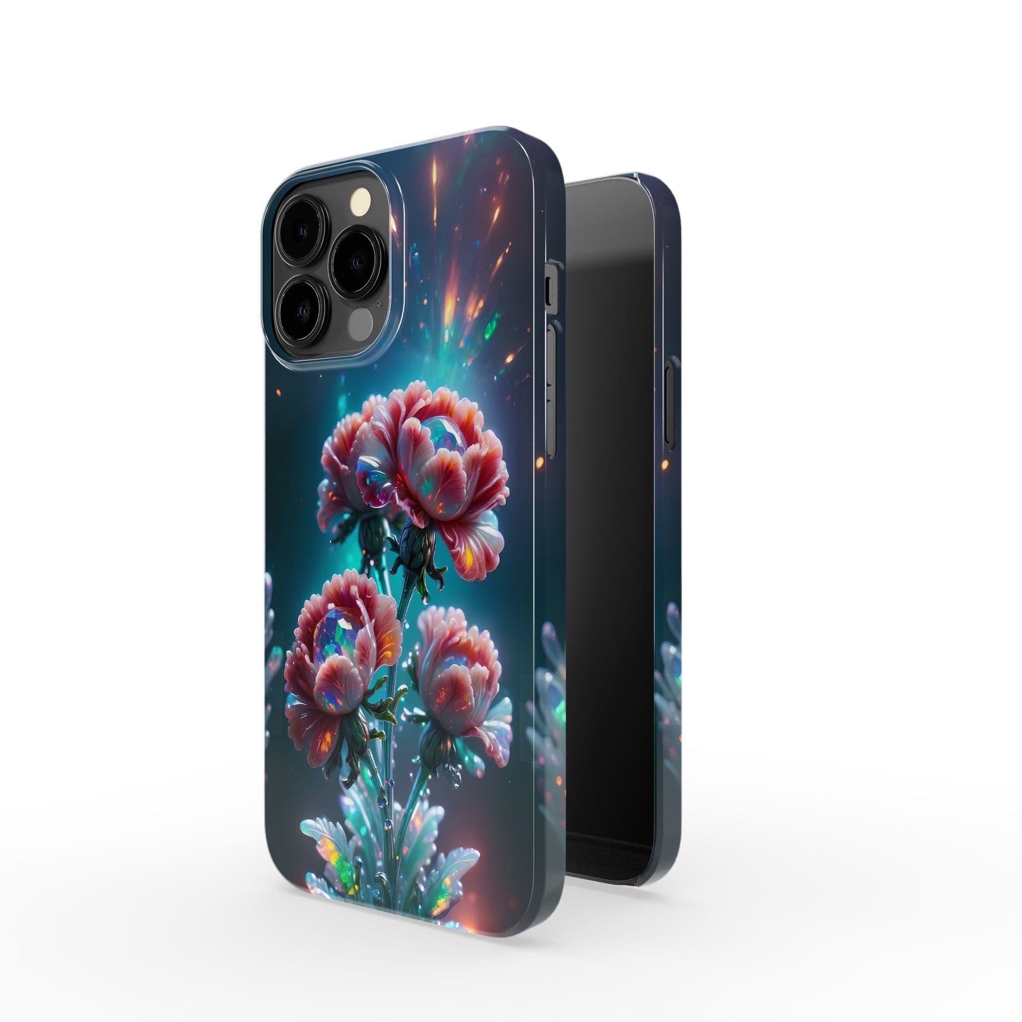 Exquisite Eruption | Crystal Flower Carnation Case for iPhone 13 Pro Max