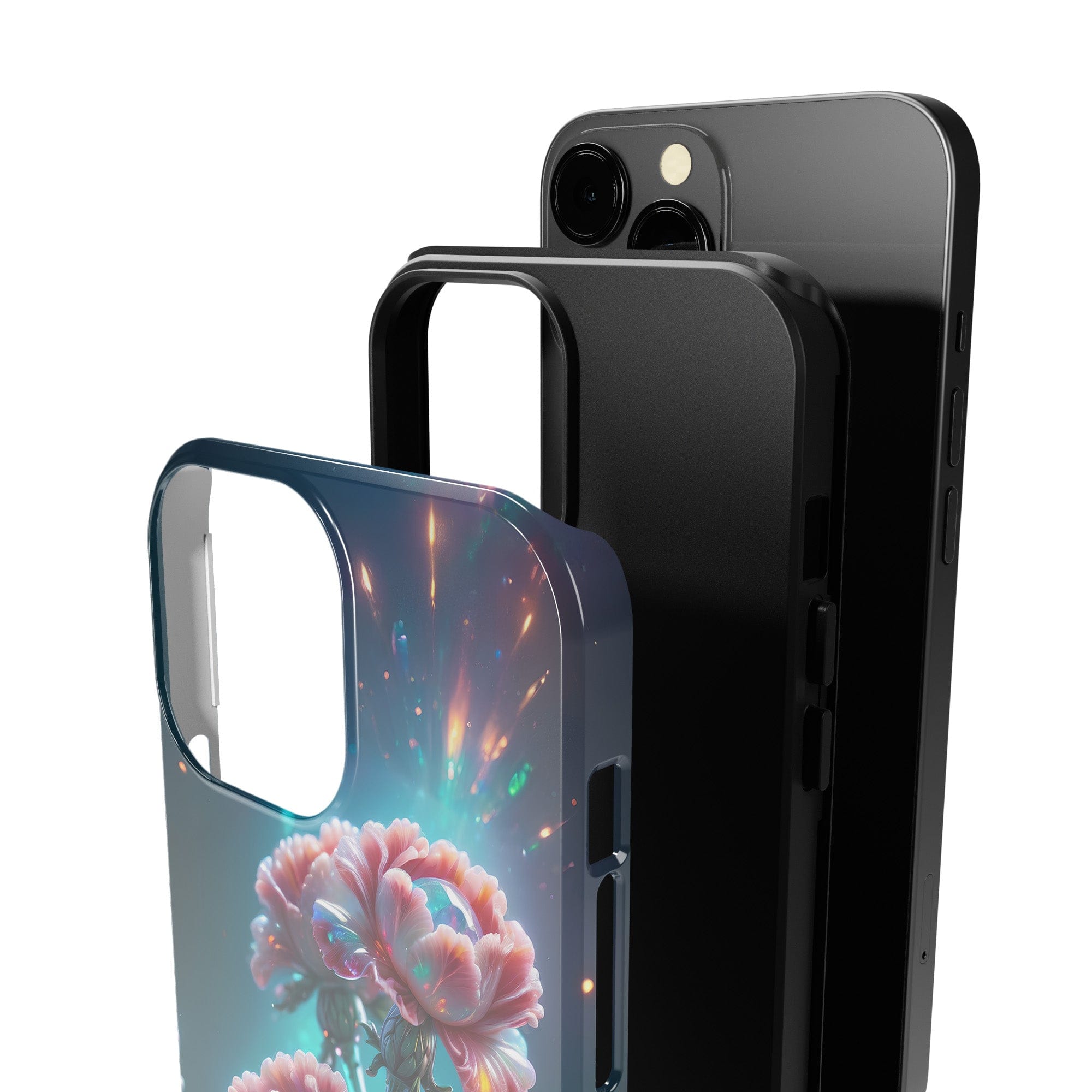 Exquisite Eruption | Crystal Flower Carnation Case for iPhone 13 Pro Max