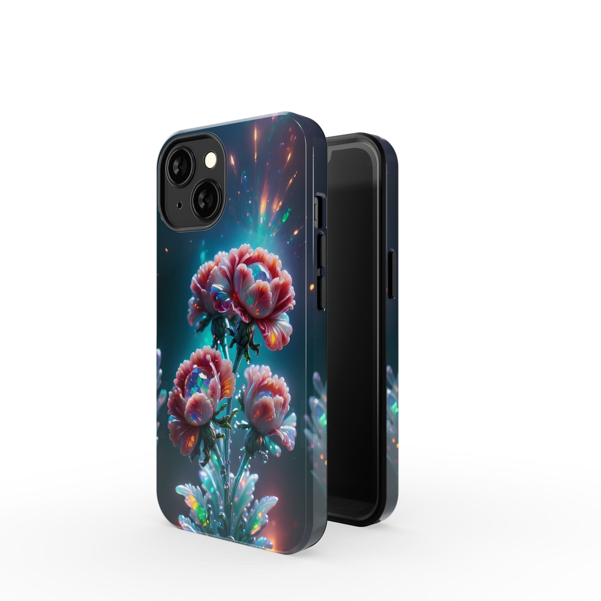 Exquisite Eruption | Crystal Flower Carnation Case for iPhone 13