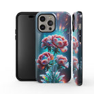 Exquisite Eruption | Crystal Flower Carnation Case for iPhone 14 Pro Max