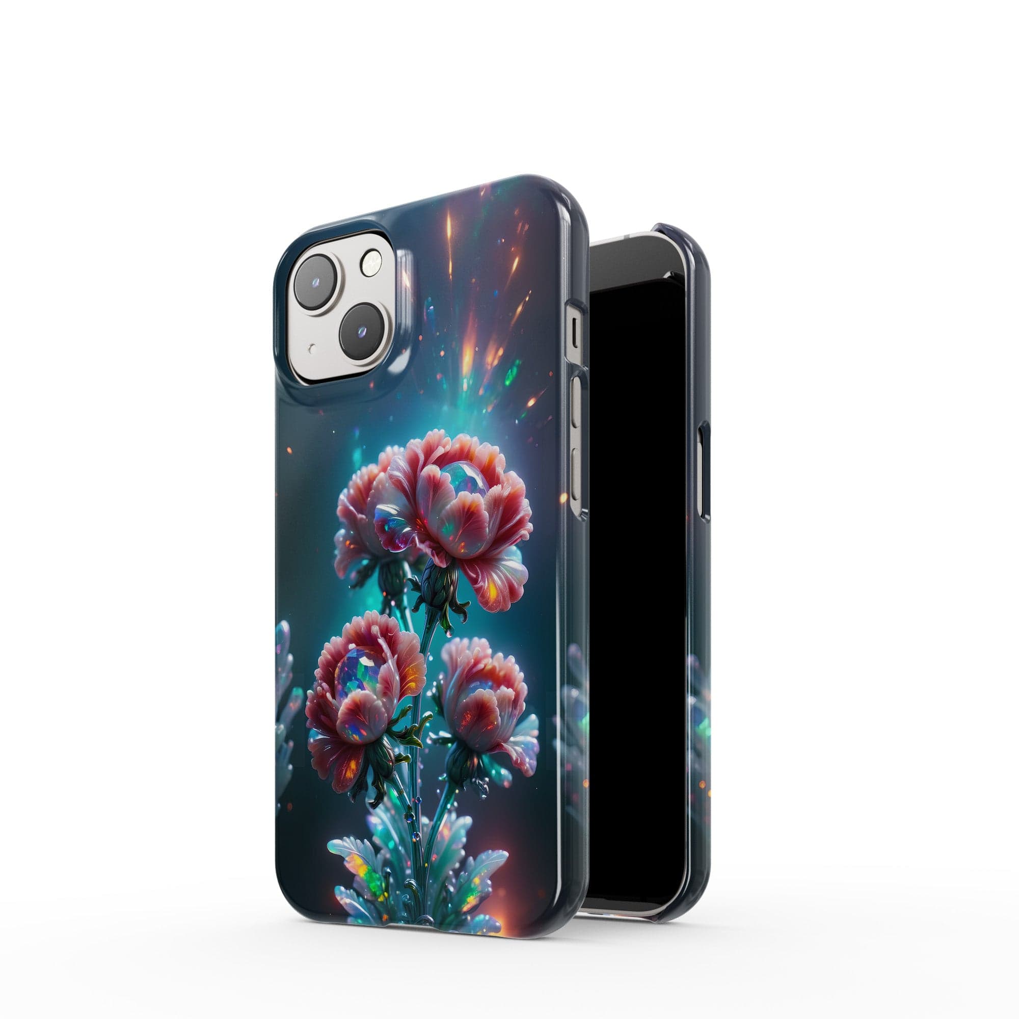 Exquisite Eruption | Crystal Flower Carnation Case for iPhone 14