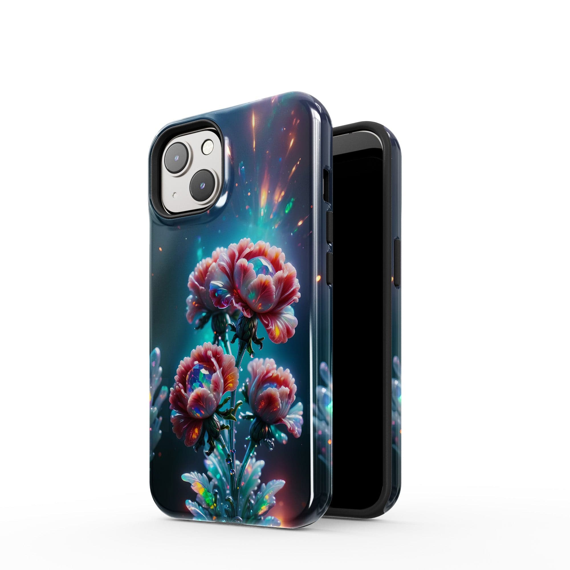 Exquisite Eruption | Crystal Flower Carnation Case for iPhone 14