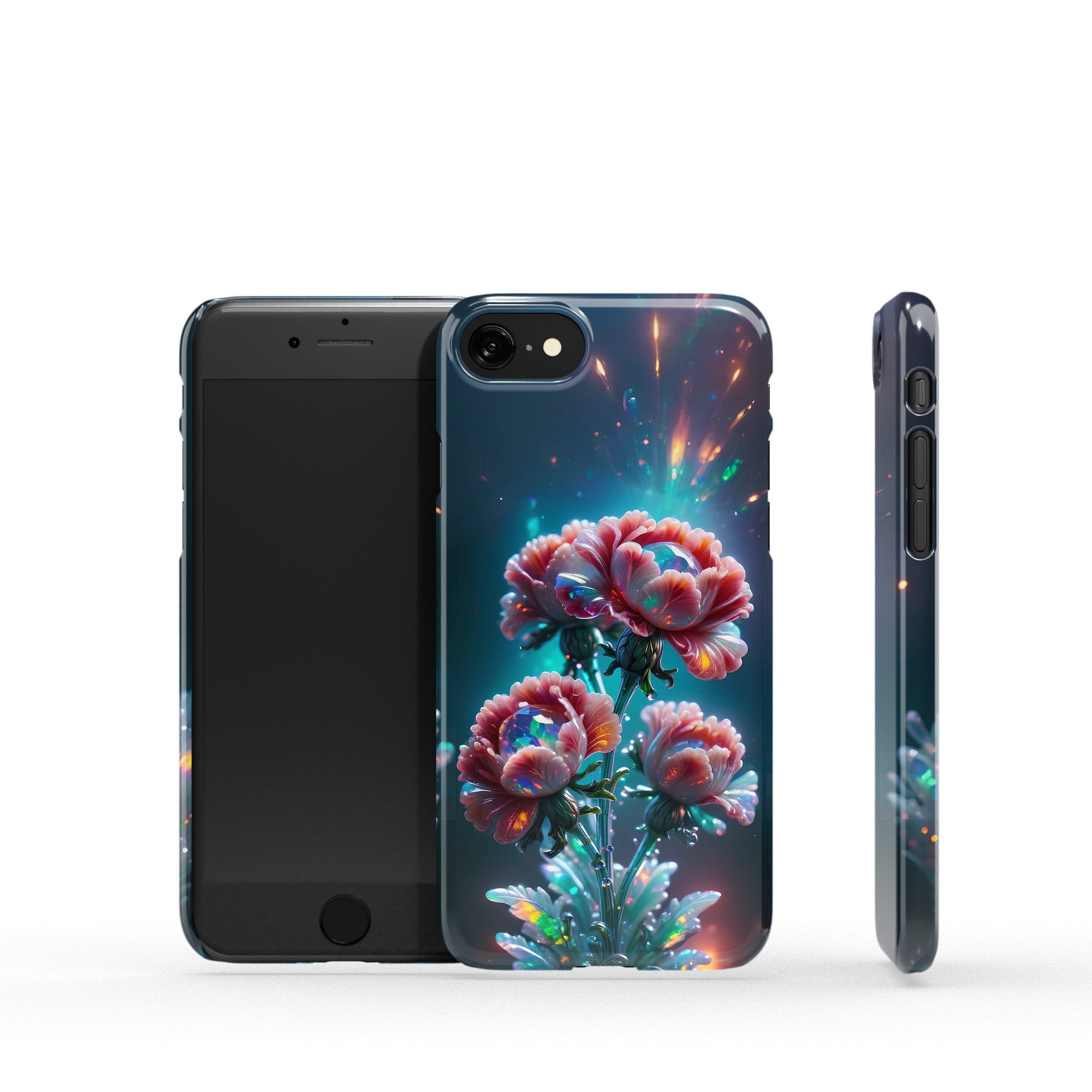 Exquisite Eruption | Crystal Flower Carnation Case for iPhone SE