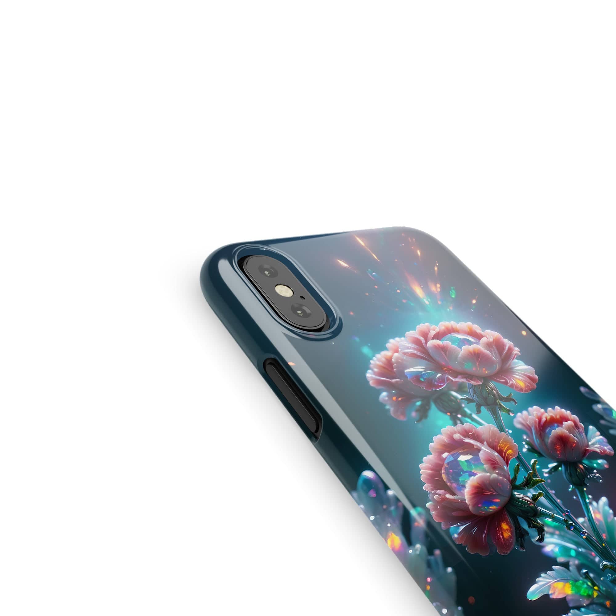 Exquisite Eruption | Crystal Flower Carnation Case for iPhone X